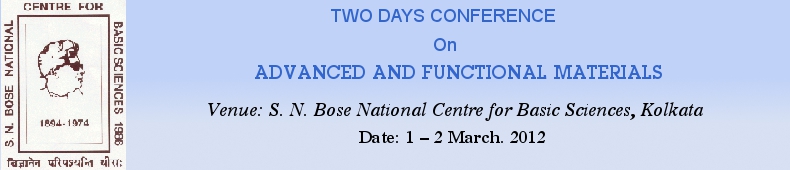 TWO DAYS CONFERENCE ON ADVANCED AND FUNCTIONAL MATERIALS